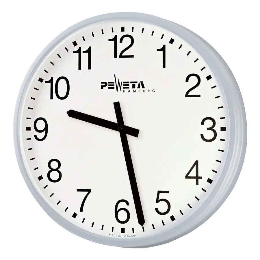 Väggklocka Peweta Onlinedrift 42 cm Radioklocka | Nätdrift| Innomhus 