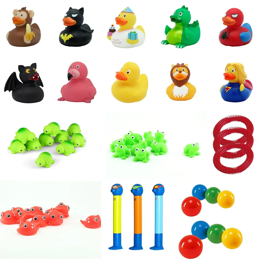 Paket med flyt- och dykleksaker Badleksaker för baby och barn 