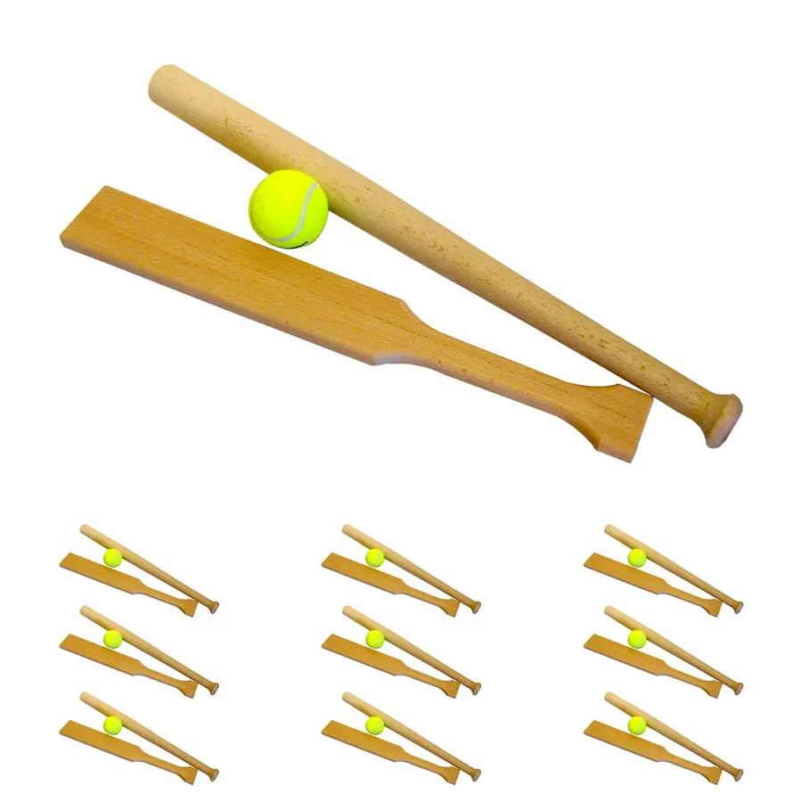 Brännboll Skoluppsättning 10 platta, 10 runda rack och 10 bollar 
