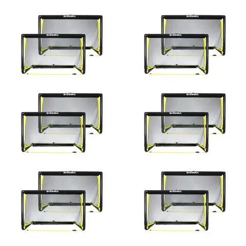 BazookaGoal | 120X75 cm | 12 st 12x Fotbollsm&#229;l f&#246;r sm&#229;lagsspel 