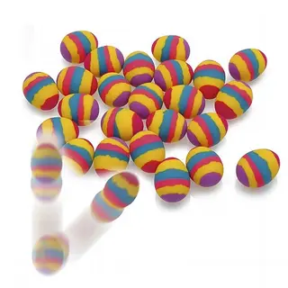 Flummy-Egg Reaction balls 24 st &#196;ggformade lekbolllar