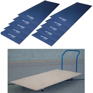 Gymnastikmattor (15 mattor med vagn) Kategori 2 | 15 mattor 200x100x4 cm