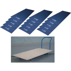 Gymnastikmattor Thermo med vagn Kategori 3 | 15 mattor| 200x100x6 cm