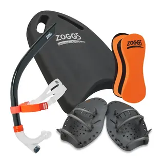 Zoggs Simpaket Vuxen Kickboard / Dolme / Snorkel / Paddlar