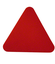 Markeringsplattor Treakantig 1 st 30 cm | Röd 