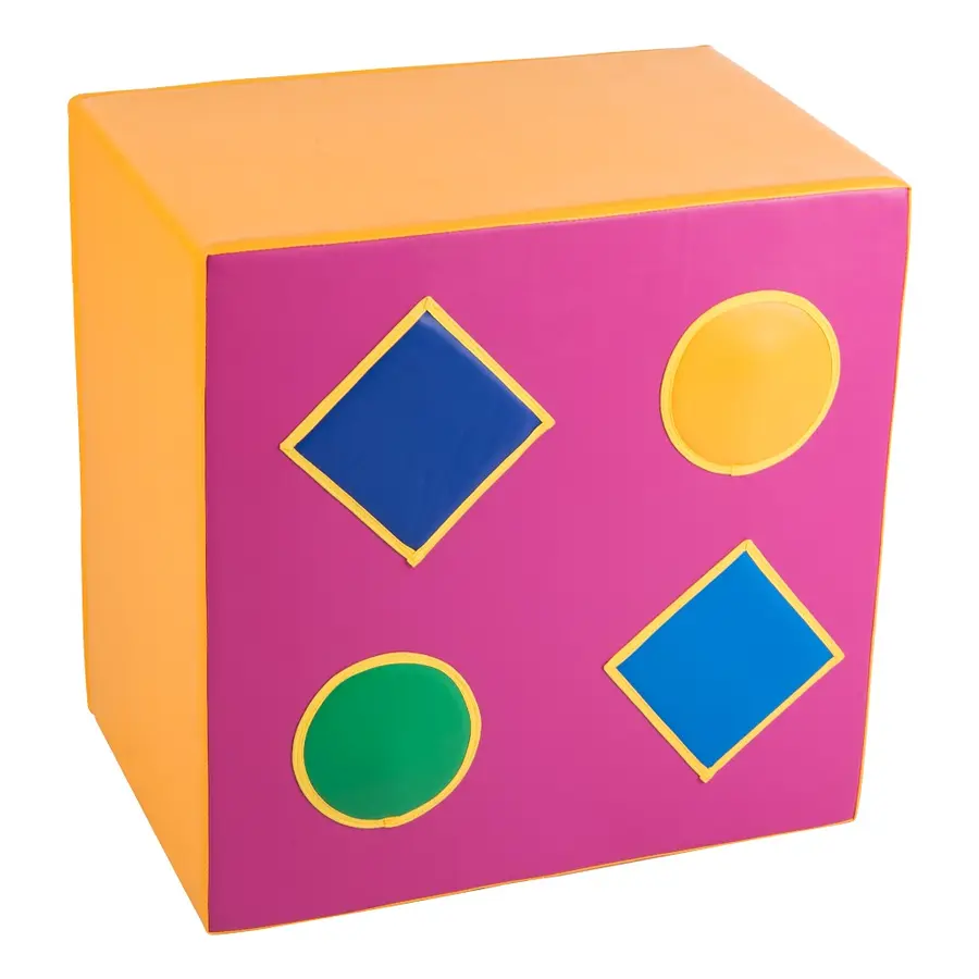 Skumkloss 60x60x40 cm 2 st. taktila fält och 2 st. ljudfält 