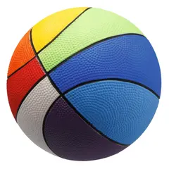 Softball PU-skum 20 cm regnbuefarget Myk basketball i størrelse 3