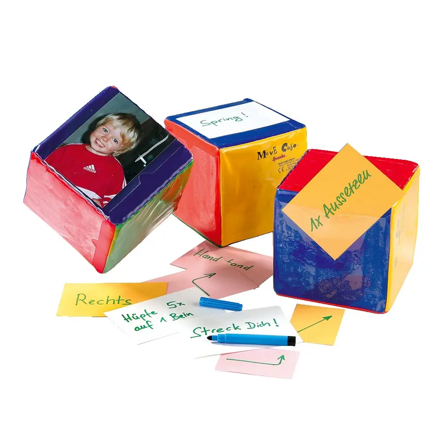 Tärningar Movecubes 3 st | 16 cm kreativa tärningar 