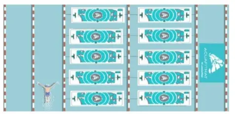 Aquafitmat | flytande yogamadrass Till Aqua yoga / Aqua fitness 