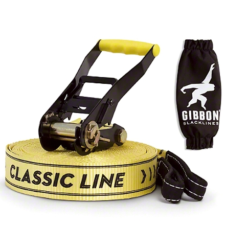 Slackline Gibbon Classic line X13 Gå på lina | Rolig balansträning.