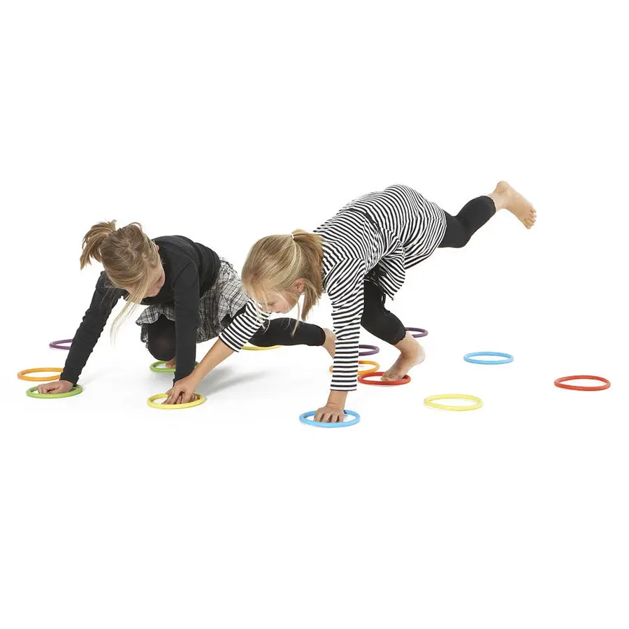 Aktivitetsringar 24 st Set med ringar i 6 olika färger 