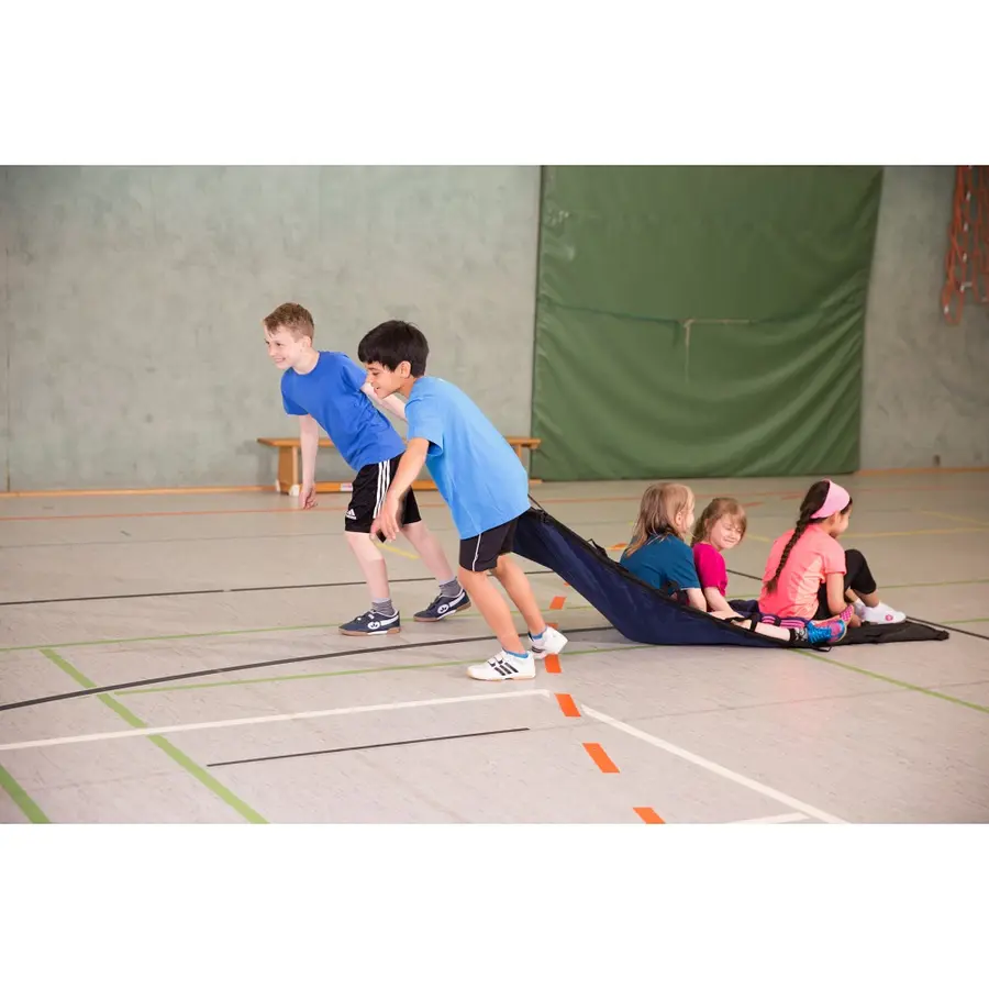 Activi-T-Blanket | Dragmatta med handtag taeambuildingsaktivitet 