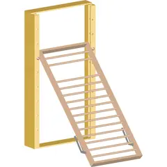 Hopf&#228;llbar kl&#228;tterv&#228;gg 235x126 cm Multifunktionell ribbstol med fallskydd
