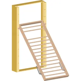 Hopf&#228;llbar kl&#228;tterv&#228;gg 235x126 cm Multifunktionell ribbstol med fallskydd