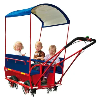 Stor barnvagn utan tak Förskola | vagn för 6 st. barn