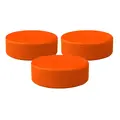 Ishockey puck Orange | 3 st. Syns bättre än svart puck!