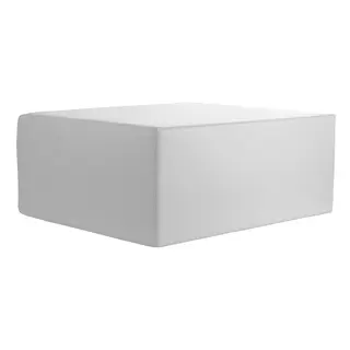 Polyskum rektangul&#230;r pute Hvit psoaspute 50x45x40