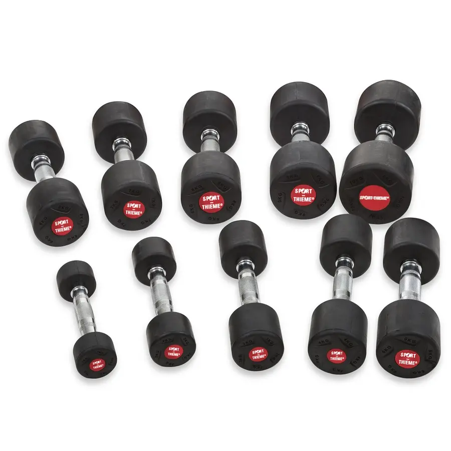 Hantelset | Gummerade hantlar |10st par 1-10 kg 