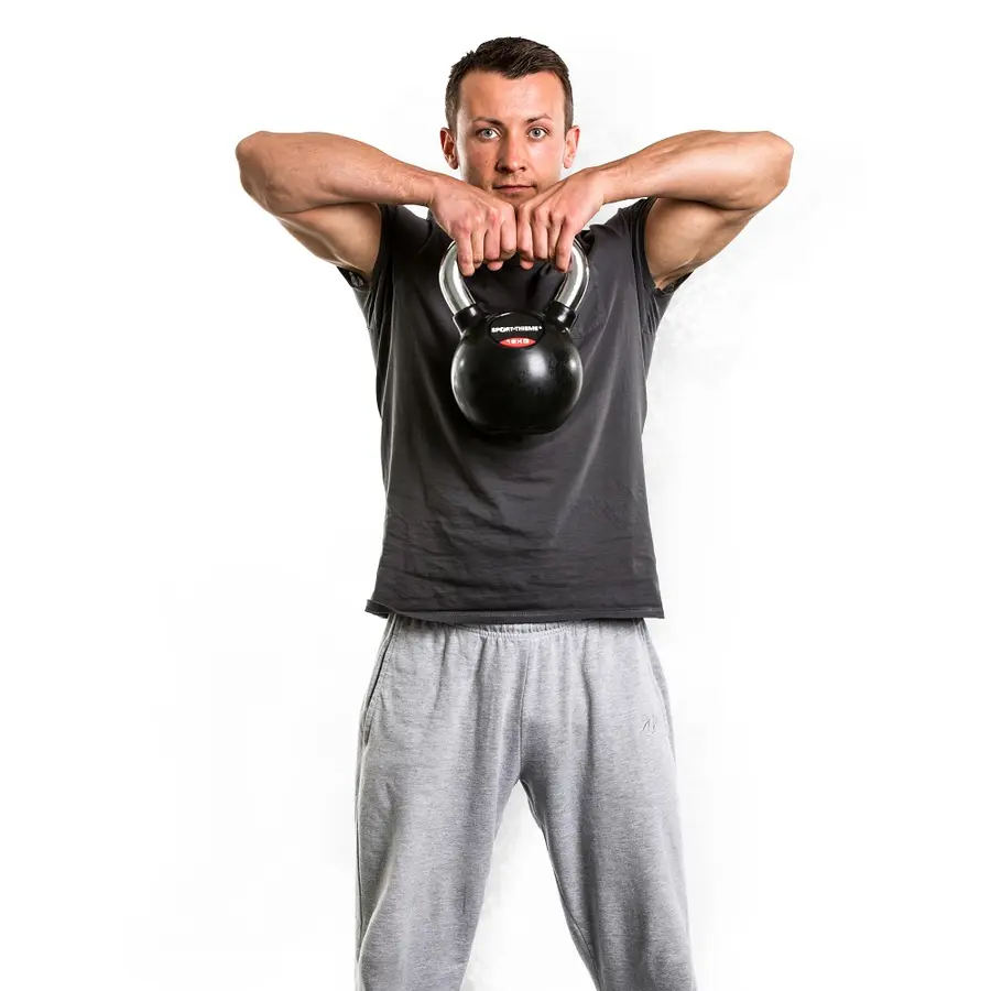 Kettlebell Gummerad Sport-Thieme 4 kg 1 st 