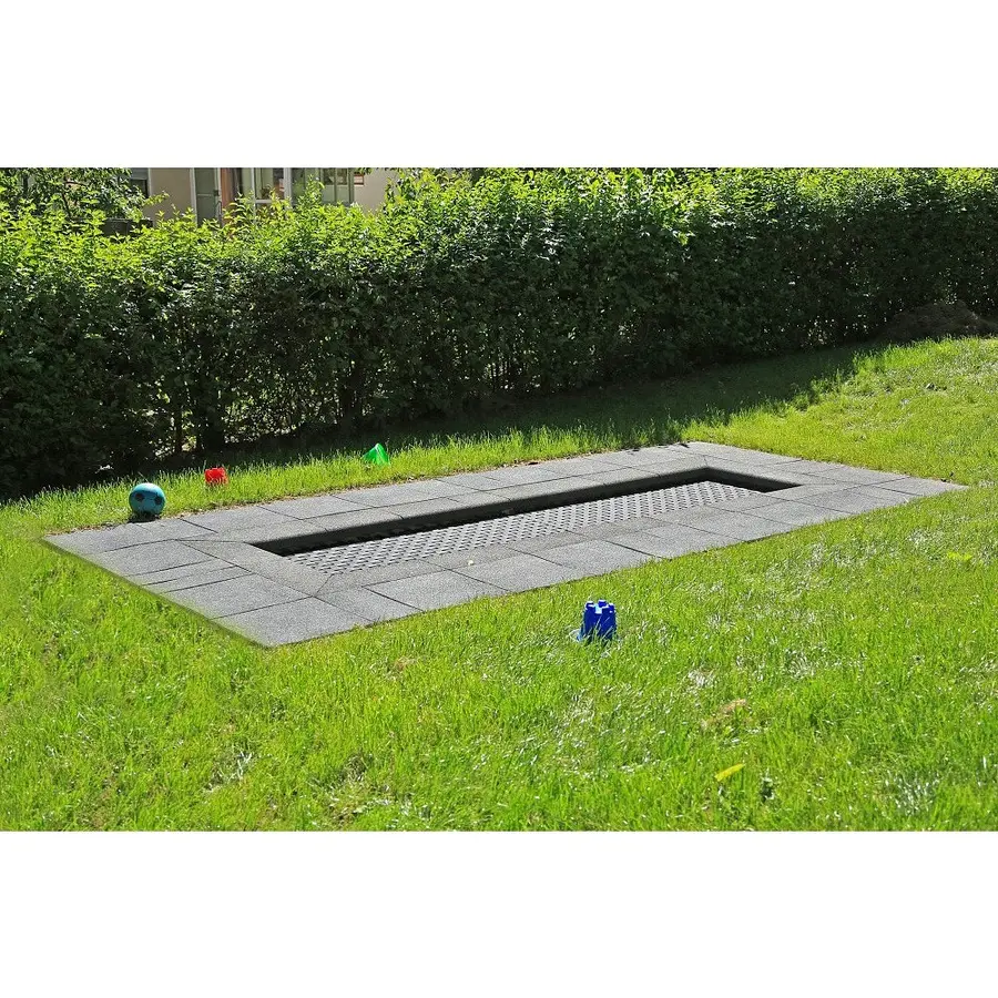 Nedfelt trampoline Kids Track 6m Til offentlige lekeplasser 