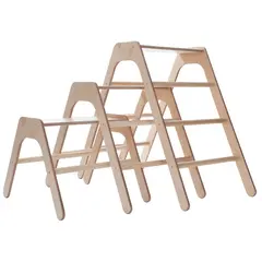 Tr&#228;bock | trappa | stege | set med 3 st Liten | Medium | Stor