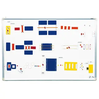 Whiteboardmagneter Redskapssymboler Magnetiska figurer Idrottsredskap Set B