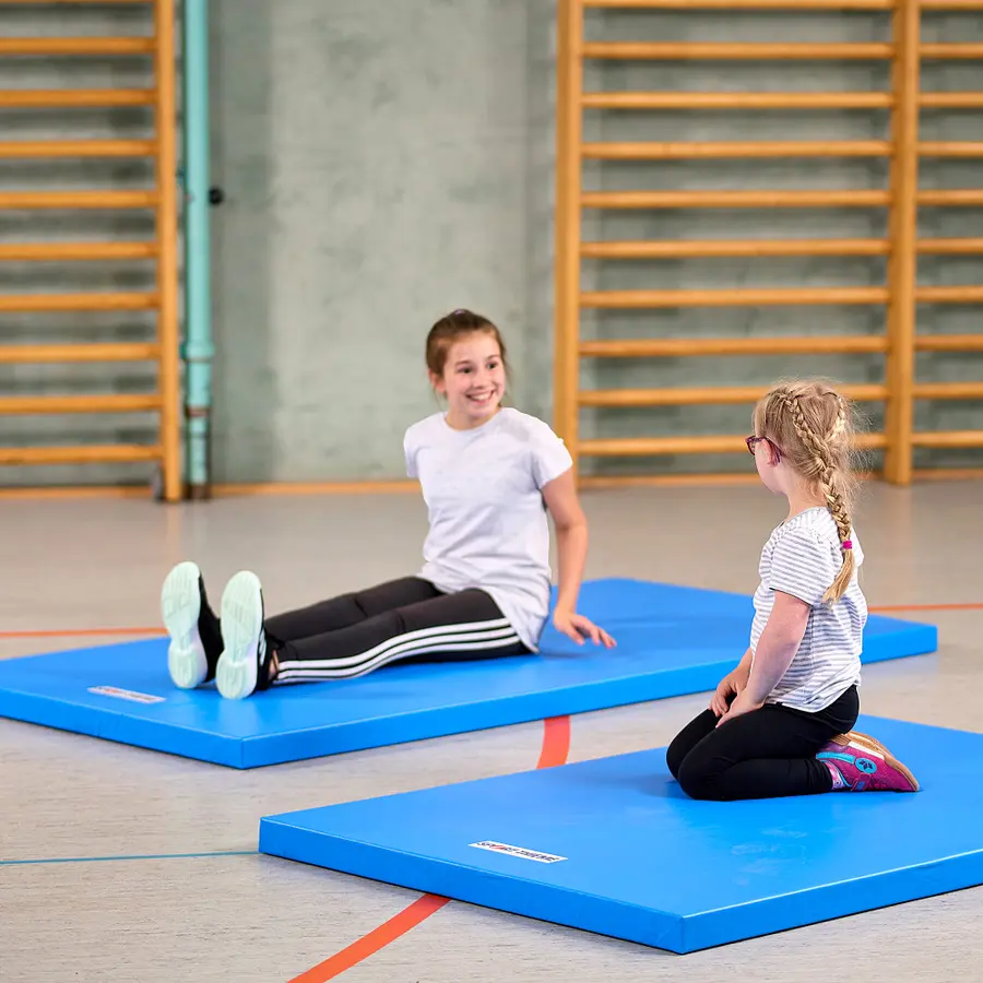 Gymnastikmatta Superlätt Blå Kategori 3 | 200x100x6 cm 