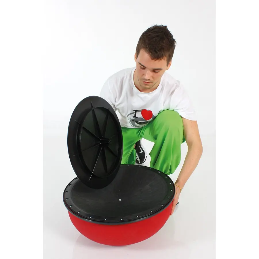 Balansboll Togu Jumper Pro | Giftfri 52 cm | träningsboll i Ruton | Röd 