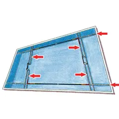 Vattenpolobana 50 m bassäng Enligt FINA och LEN | 30 x 20 m