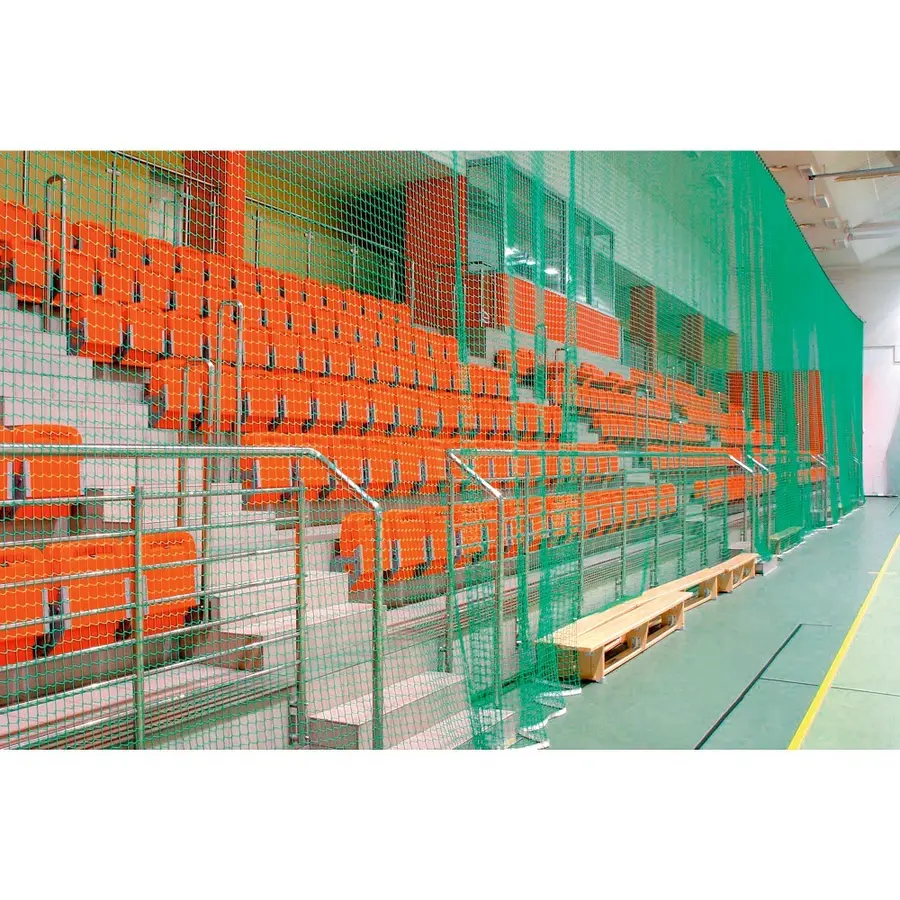 Skyddsnät 2,3 mm | maskar 2 mm | Grön Bollfångarnät efter speciella mått 