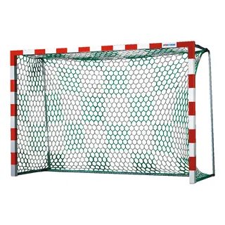 Handbollsn&#228;t med schackm&#246;nster Maskvidd 10 cm Vit Gr&#246;n