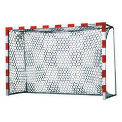 Handbollsn&#228;t med schackm&#246;nster Maskvidd 10 cm Vit Bl&#229;