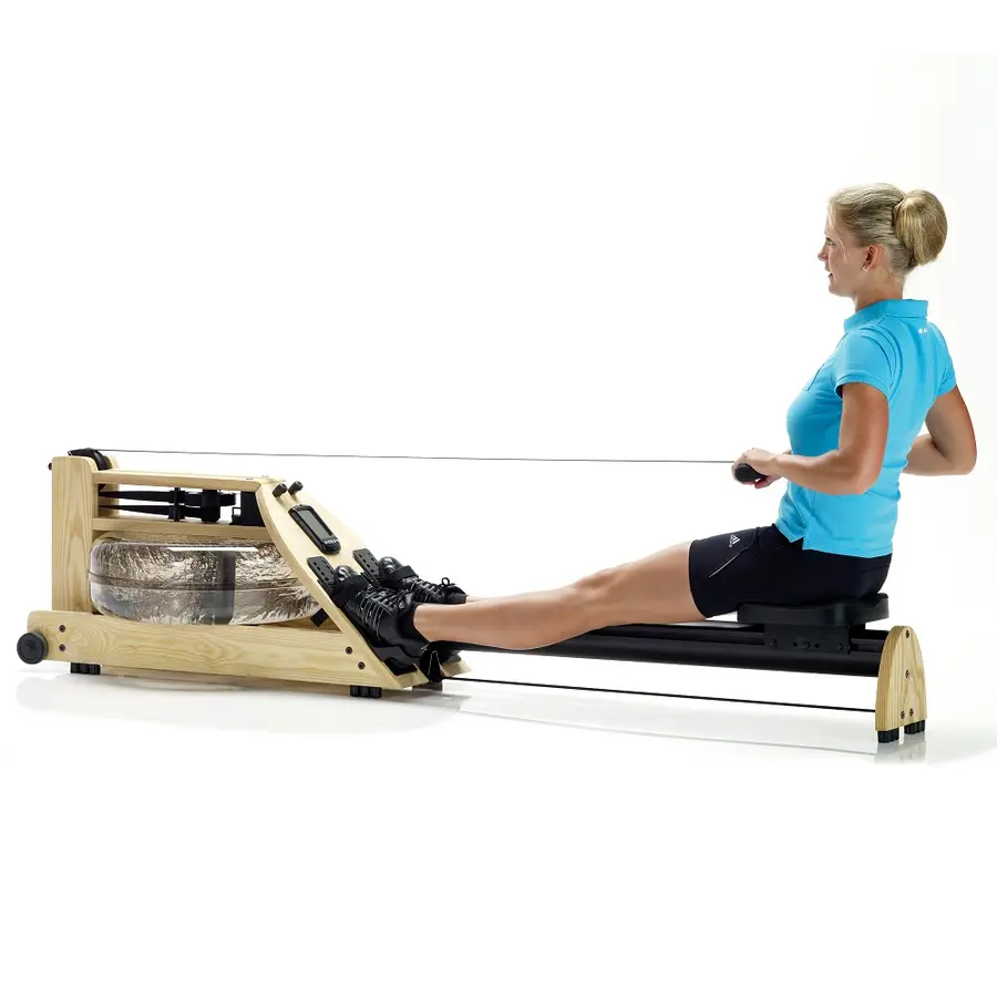 Roddmaskin i trä med vattenmotstånd WaterRower i träslaget ek 