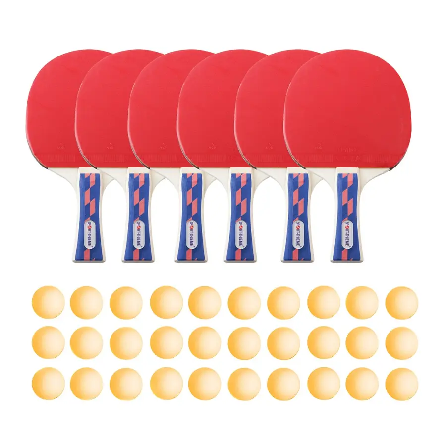 Sport-Thieme bordtennissett "Champion" 6 st rack | 30 st bollar 