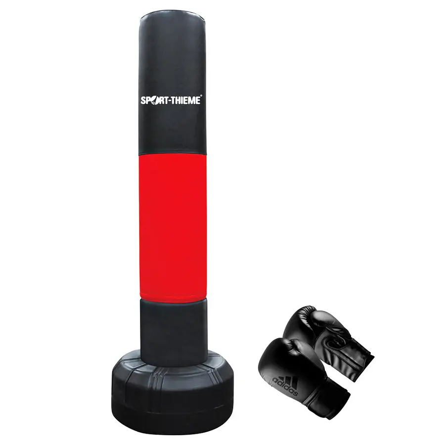 Stående boxningssäck 153x26 cm Boxningshandskar 6 oz |  Bas Ø 48 cm 