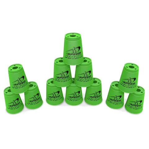 Speed Stacks Cups Neon Green Gr&#246;na koppar  12 st