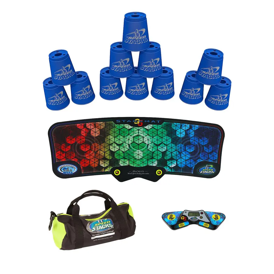 Speed stacks  Speedstackingset Komplett spelset Blå 