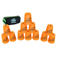 Speed Stacks koppar med f&#246;rvaringsveska Orange | 12 koppar