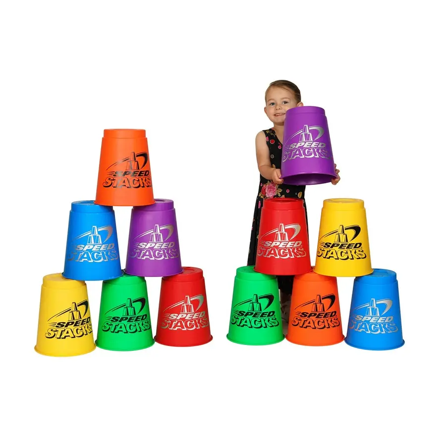 Speed Stacks Jumbo Sett 36 36 store kopper | Assorterte farger 