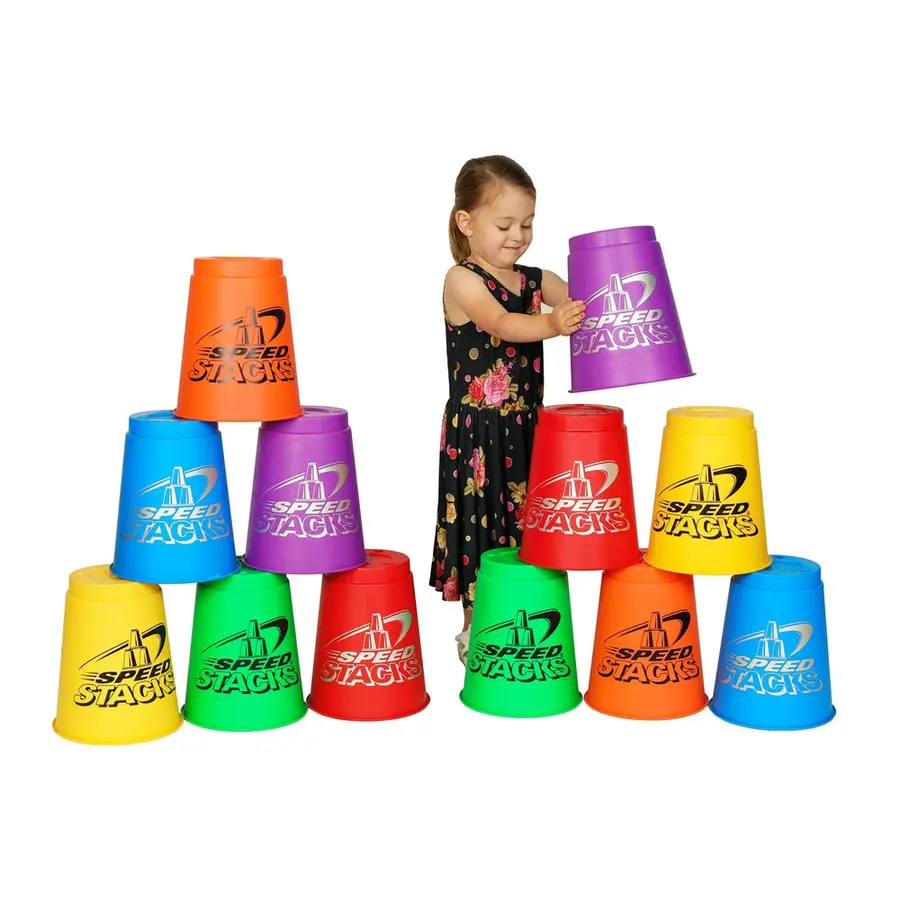 Speed Stacks Jumbo Sett 36 36 store kopper | Assorterte farger 