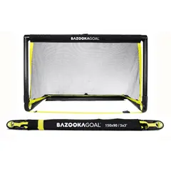 BazookaGoal XL | 150X90 cm | ihopfällbar Fotbollsmål för smålagsspel - 3 manna