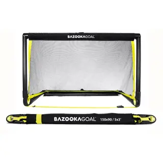 BazookaGoal XL | 150X90 cm | ihopfällbar Fotbollsmål för smålagsspel - 3 manna