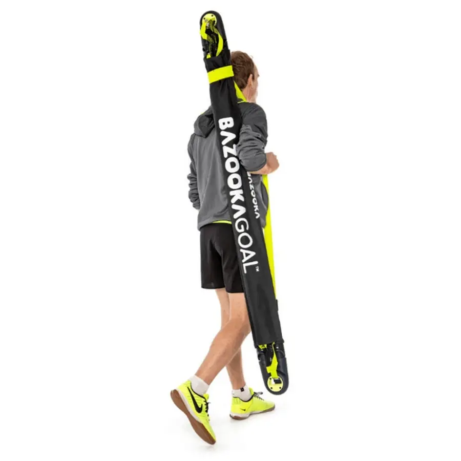 BazookaGoal XL | 150X90 cm | ihopfällbar Fotbollsmål för smålagsspel - 3 manna 
