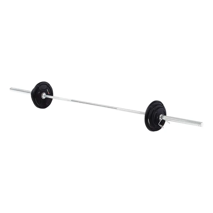 Skivstångsset Polyurethan 60 kg Skivstång | Viktskivor | Lås 