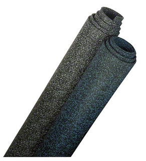 Gulvbelegg ever-roll 6mm svart/bl&#229; bredde 125 cm