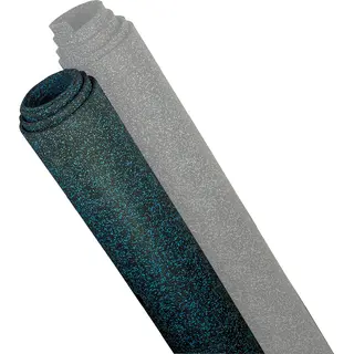 Gulvbelegg ever-roll 6mm svart/bl&#229; bredde 125 cm