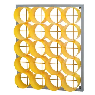 Handdukshylla 20 r&#246;r| Gul F&#246;rvaringshylla f&#246;r handdukar i Simhall