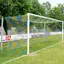 Fotballm&#229;l 7,32x2,44 m Stadion hvitt Integrert nettfeste