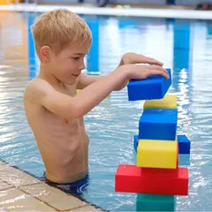 Vattent&#229;liga byggklossar | 48 st. Flytande klossar f&#246;r pool och bass&#228;ng