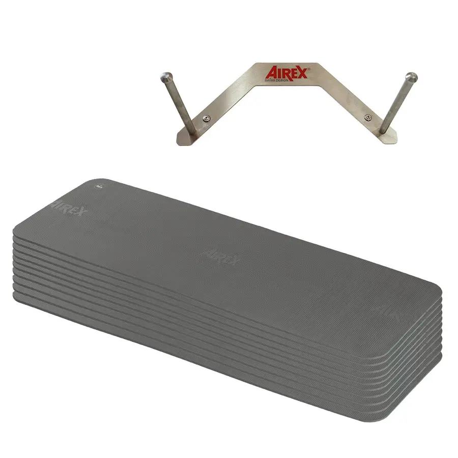 Set Airex Fitline 10 st. Träningsmattor med väggupphängning 